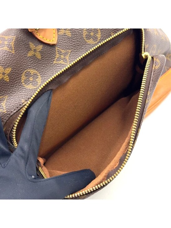 Louis Vuitton Montsouris GM Monogram Leather Brown Light Backpack Gold main image 4